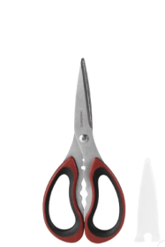 Farberware Soft Grips Stainless Steel Kitchen and Herb Shears with Red and Black Handle