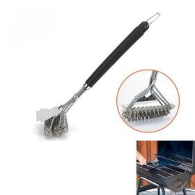 BBQ Grill Cleaning Tools for Grill Cooking Grates (Type: Kitchen supplies, Color: Silver)